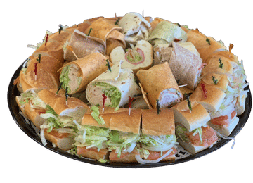 Freshly prepared sandwiches at Phil's Deli and Market